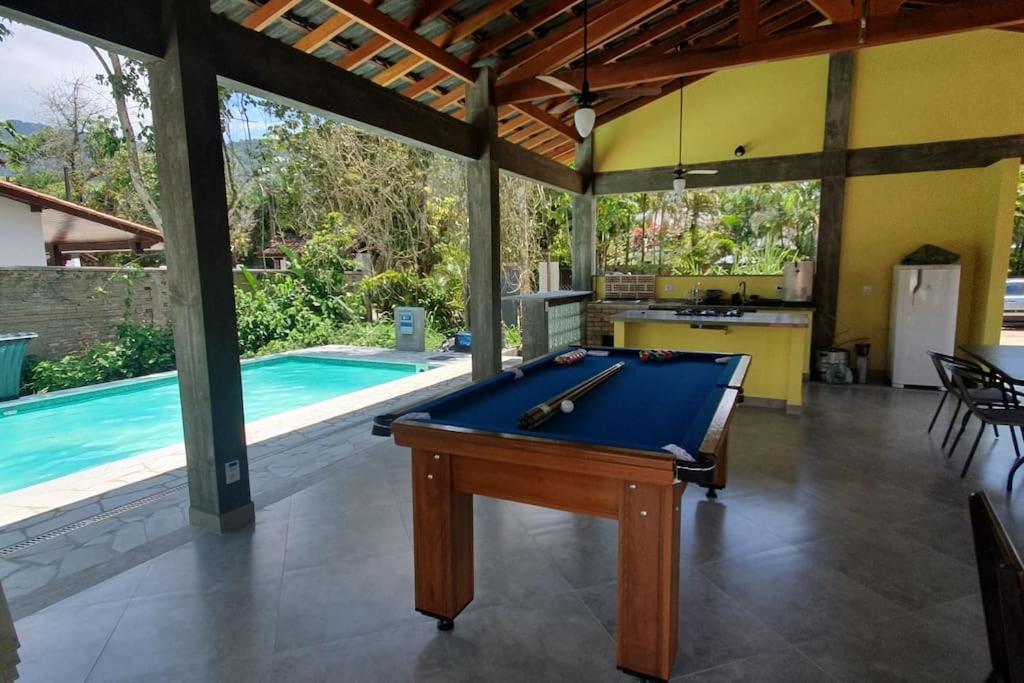 Itamambuca A Beira Mar Com Piscina Villa Ubatuba Kültér fotó